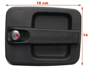 Cassette Setra 315HD driver's door handle with a key