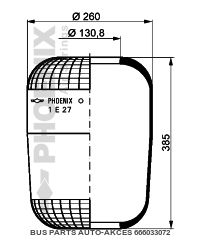 Poduszka membrana Renault FR1 768N przód