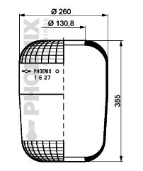Poduszka membrana Renault FR1 768N przód