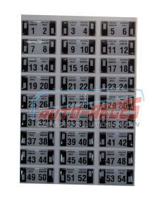 Naklejka numeracja foteli 1-54 Mercedes Setra